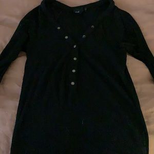 Urban Outfitters out from under black long sleeve shirt